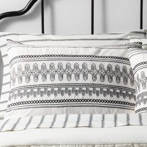 Hearth and Hand STANDARD Embroidered Pillow Sham